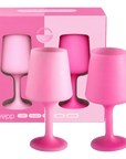 petalo | swepp | silicone unbreakable wine glasses - porter green | style + sustainability