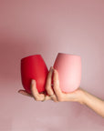 cherry + blush | fegg | silicone unbreakable glasses