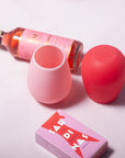 cherry + blush | fegg | silicone unbreakable glasses