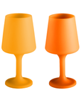 buttermilk + cantaloupe | swepp | silicone unbreakable wine glasses