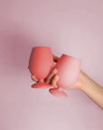 rose | stemm | silicone unbreakable wine glasses