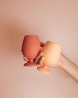 terre | stemm | silicone unbreakable wine glasses - porter green | style + sustainability