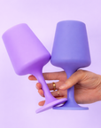 tanzanite + amethyst | swepp | silicone unbreakable wine glasses
