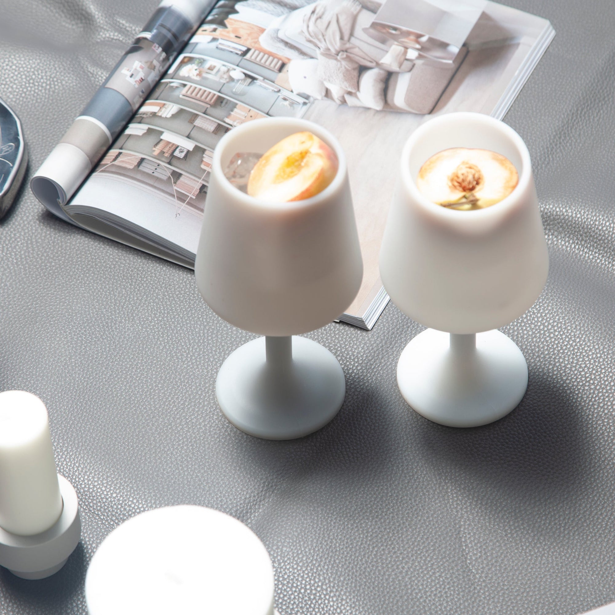 blanc + dove | swepp | silicone unbreakable wine glasses - porter green | style + sustainability