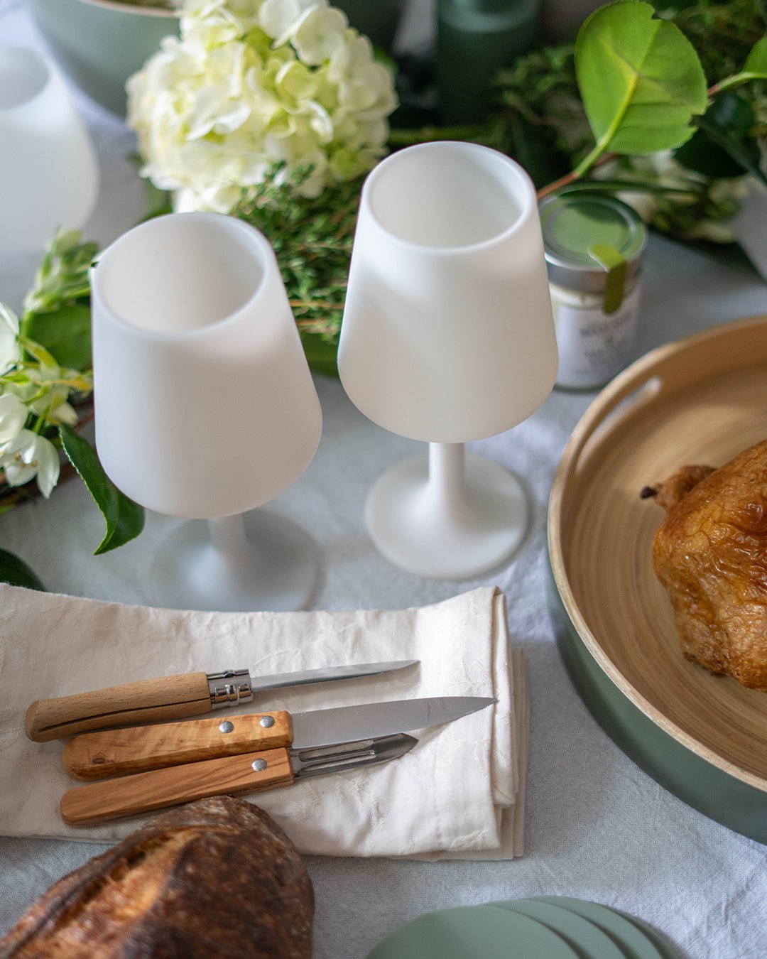 blanc + dove | swepp | silicone unbreakable wine glasses - porter green | style + sustainability