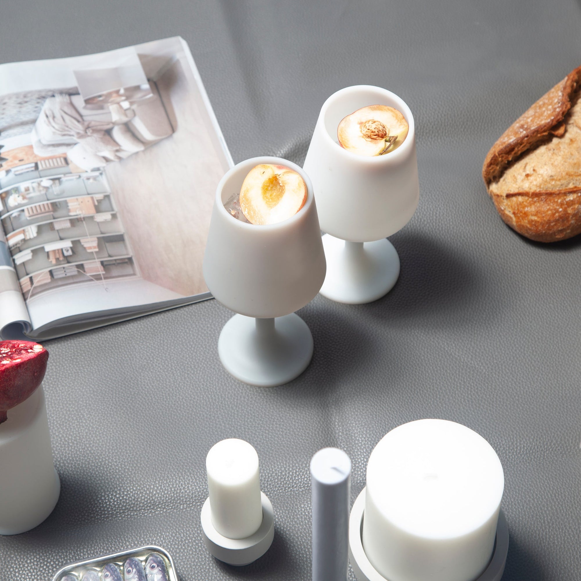 blanc + dove | swepp | silicone unbreakable wine glasses - porter green | style + sustainability