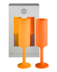 buttermilk + cantaloupe | seff | silicone unbreakable champagne flute