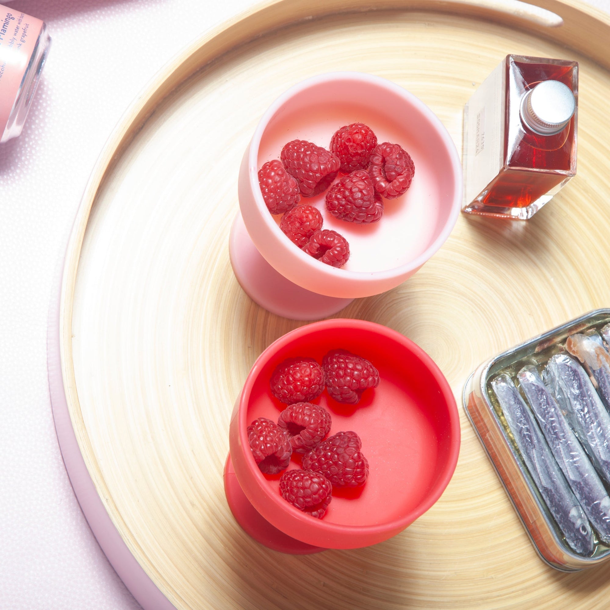 cherry + blush | mecc | silicone unbreakable cocktail glasses - porter green | style + sustainability