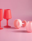 cherry + blush | seff | silicone unbreakable champagne flute - porter green | style + sustainability