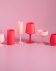 cherry + blush | seff | silicone unbreakable champagne flute - porter green | style + sustainability
