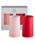 cherry + blush | stegg | silicone unbreakable highball glasses - porter green | style + sustainability