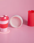 cherry + blush | stegg | silicone unbreakable highball glasses - porter green | style + sustainability