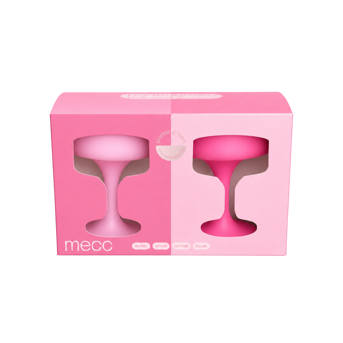 petalo | mecc | unbreakable silicone cocktail coupes | porter green | style + sustainability