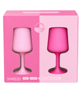petalo | swepp | silicone unbreakable wine glasses - porter green | style + sustainability