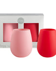 cherry + blush | fegg | silicone unbreakable glasses