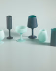 mist + ink | mecc | silicone unbreakable cocktail glasses - porter green | style + sustainability