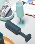 mist + ink | seff | silicone unbreakable champagne flute - porter green | style + sustainability