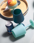 mist + ink | swepp | silicone unbreakable wine glasses - porter green | style + sustainability