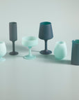 mist + ink | swepp | silicone unbreakable wine glasses - porter green | style + sustainability