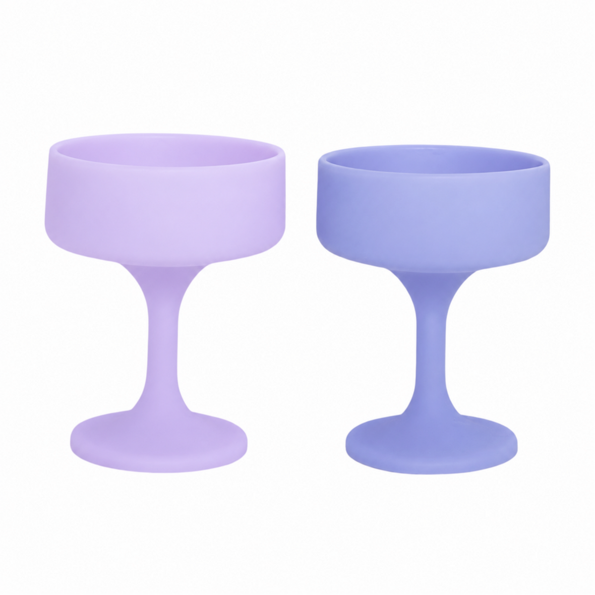 tanzanite + amethyst | mecc | unbreakable silicone cocktail coupes | porter green | style + sustainability