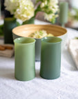 sage + olive | stegg | silicone unbreakable highball glasses - porter green | style + sustainability