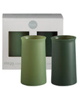 sage + olive | stegg | silicone unbreakable highball glasses - porter green | style + sustainability