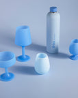sky + kingfisher | mecc | silicone unbreakable cocktail glasses - porter green | style + sustainability