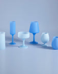 sky + kingfisher | mecc | silicone unbreakable cocktail glasses - porter green | style + sustainability