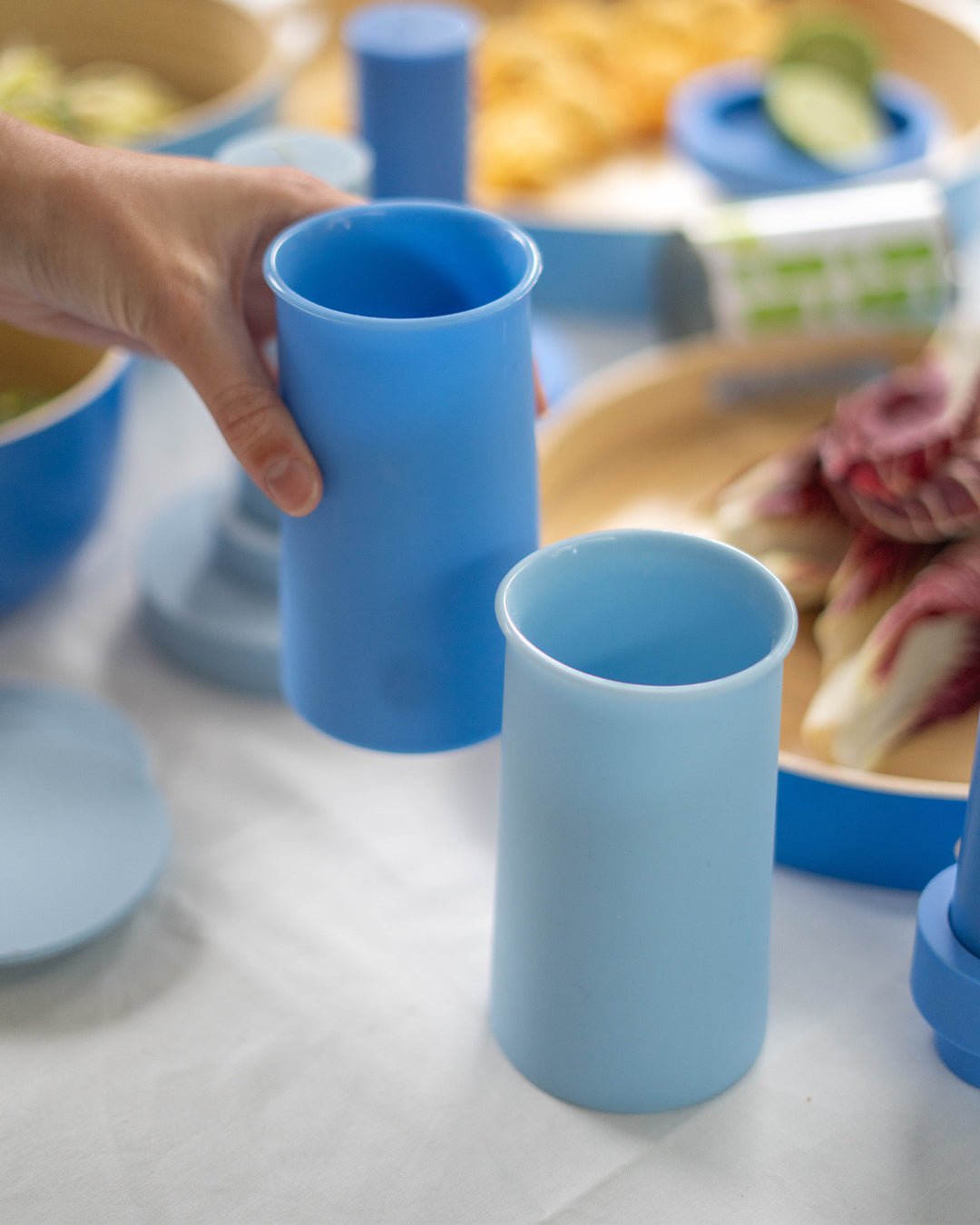 sky + kingfisher | stegg | silicone unbreakable highball glasses - porter green | style + sustainability