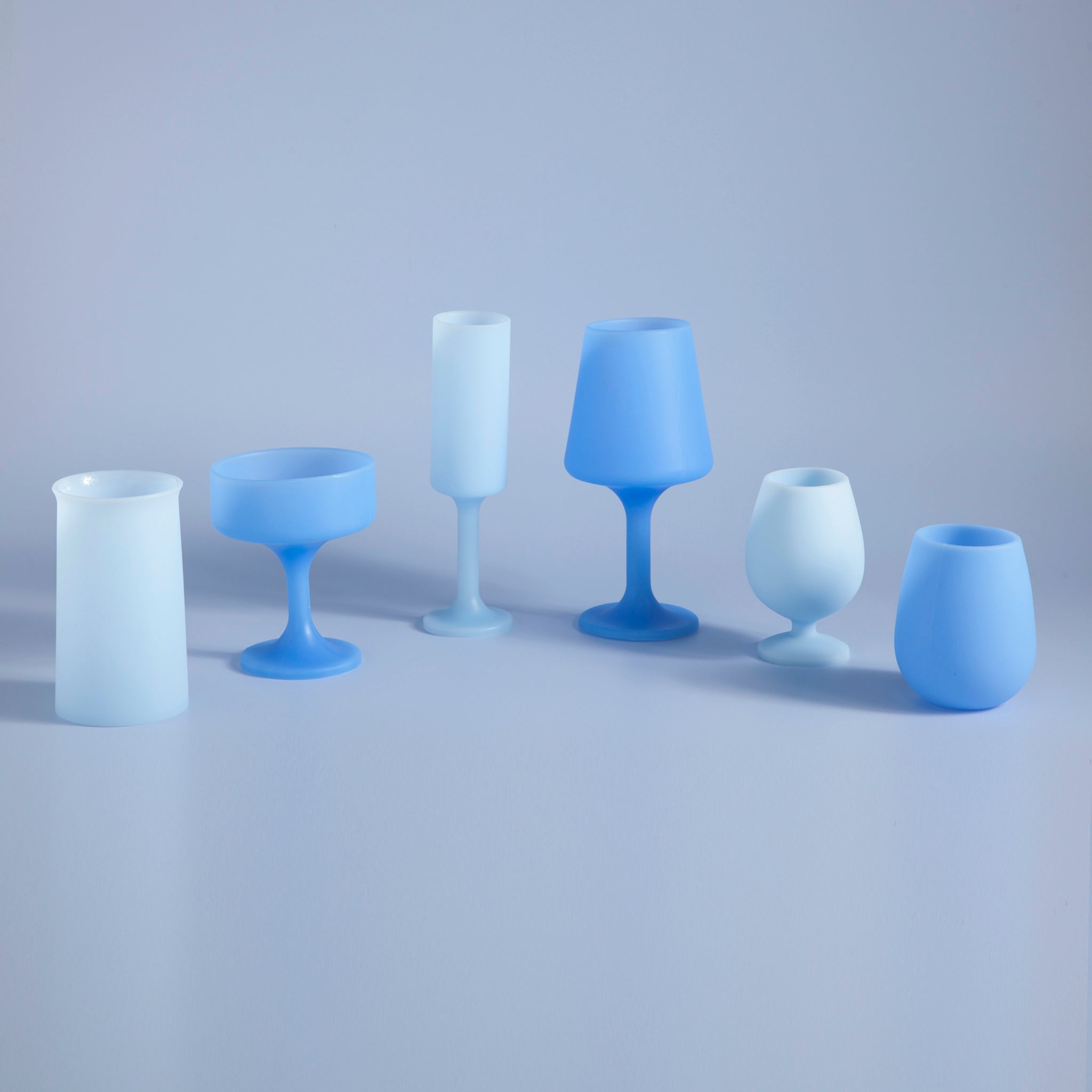 sky + kingfisher | stegg | silicone unbreakable highball glasses ...