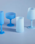 sky + kingfisher | stegg | silicone unbreakable highball glasses - porter green | style + sustainability
