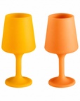 buttermilk + cantaloupe | swepp | silicone unbreakable wine glasses - porter green | style + sustainability