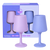 tanzanite + amethyst | swepp | silicone unbreakable wine glasses - porter green | style + sustainability