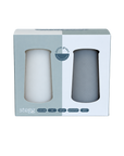 blanc + dove | stegg | unbreakable silicone highball glasses | porter green, highball glass, tall glass, tall tumbler glass, unbreakable glasses, party cups