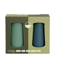 sage + olive | stegg | silicone unbreakable highball glasses - porter green | style + sustainability