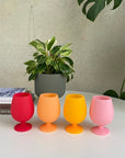 sunset | stemm | silicone unbreakable wine glasses - porter green | style + sustainability