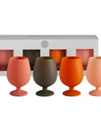 terre | stemm | silicone unbreakable wine glasses - porter green | style + sustainability