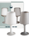 blanc + dove | swepp | silicone unbreakable wine glasses - porter green | style + sustainability