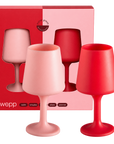 cherry + blush | swepp | silicone unbreakable wine glasses - porter green | style + sustainability