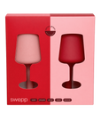 cherry + blush | swepp | silicone unbreakable wine glasses - porter green | style + sustainability