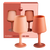 terra + peach | swepp | silicone unbreakable wine glasses - porter green | style + sustainability