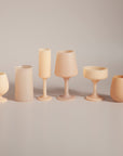 wheat + oat | seff | silicone unbreakable champagne flute - porter green | style + sustainability