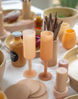 wheat + oat | seff | silicone unbreakable champagne flute - porter green | style + sustainability