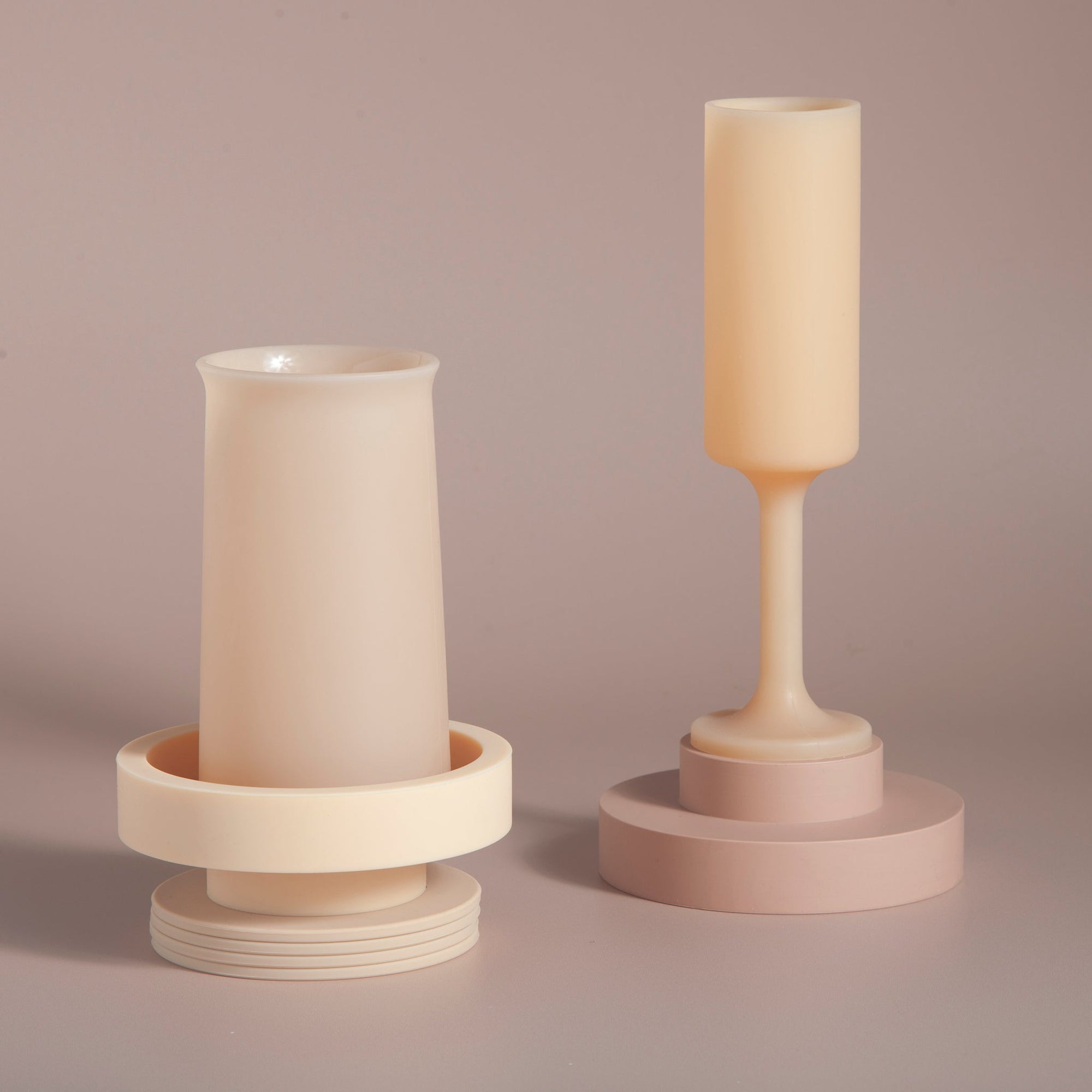 wheat + oat | stegg | silicone unbreakable highball glasses - porter green | style + sustainability