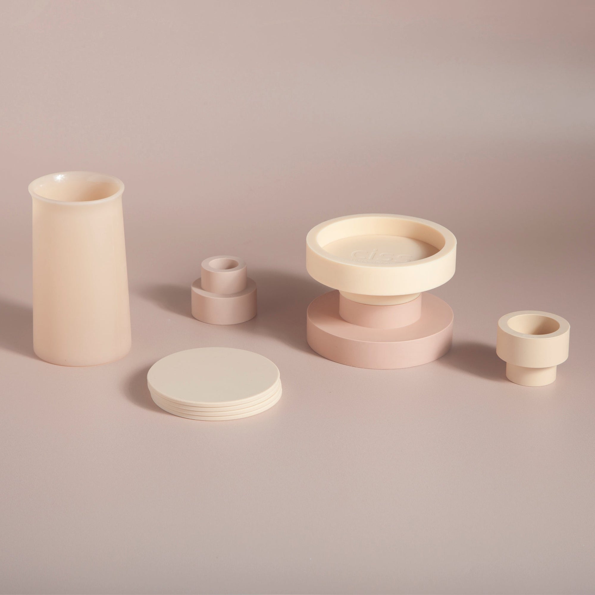 wheat + oat | stegg | silicone unbreakable highball glasses - porter green | style + sustainability