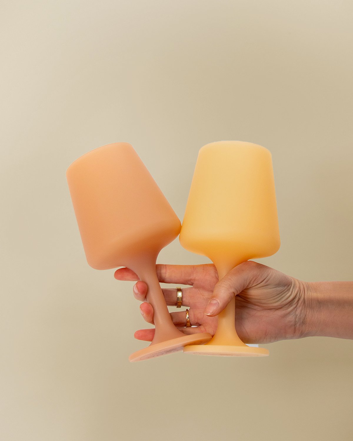 wheat + oat | swepp | silicone unbreakable wine glasses - porter green | style + sustainability