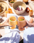 wheat + oat | swepp | silicone unbreakable wine glasses - porter green | style + sustainability