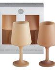 wheat + oat | swepp | silicone unbreakable wine glasses - porter green | style + sustainability