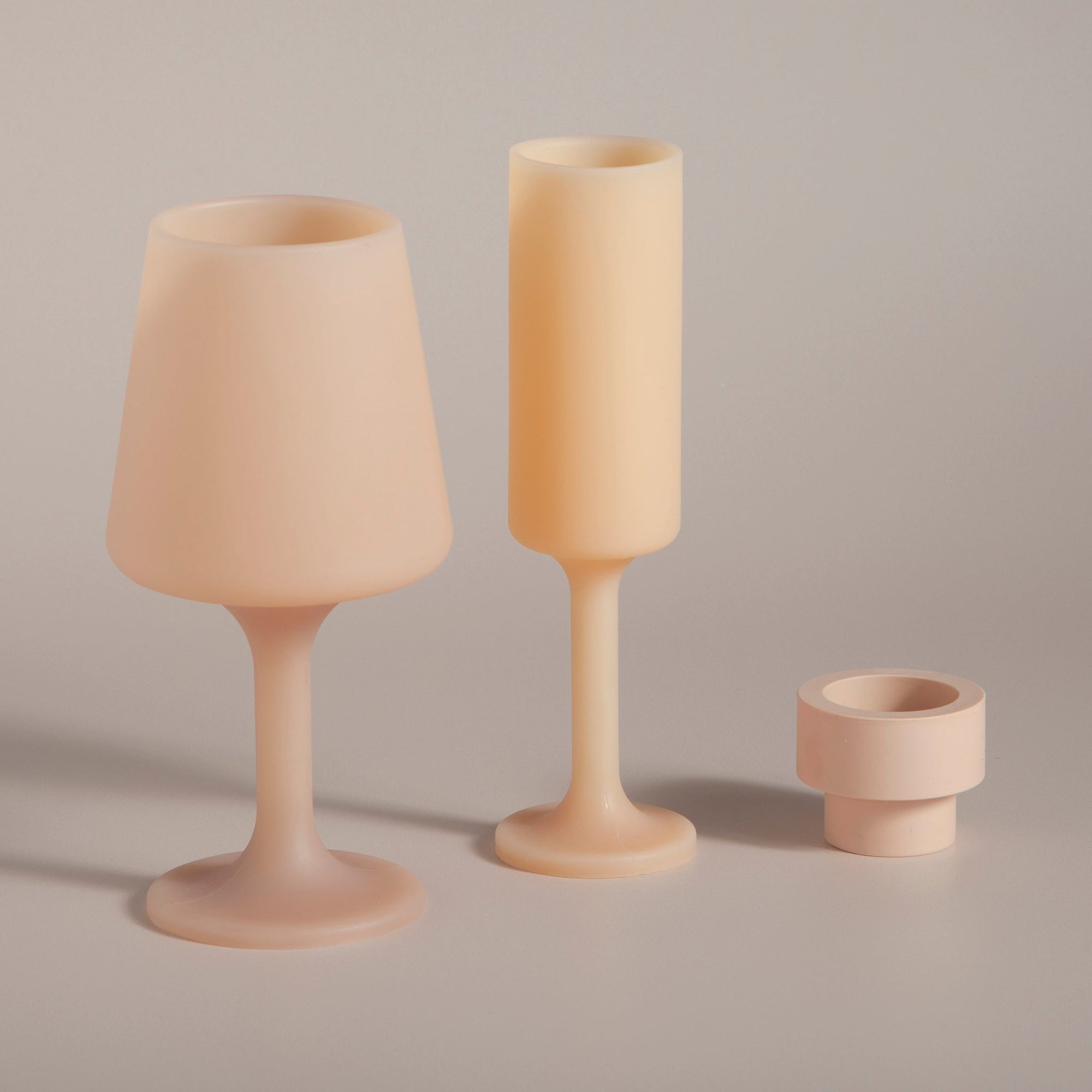 wheat + oat | swepp | silicone unbreakable wine glasses - porter green | style + sustainability